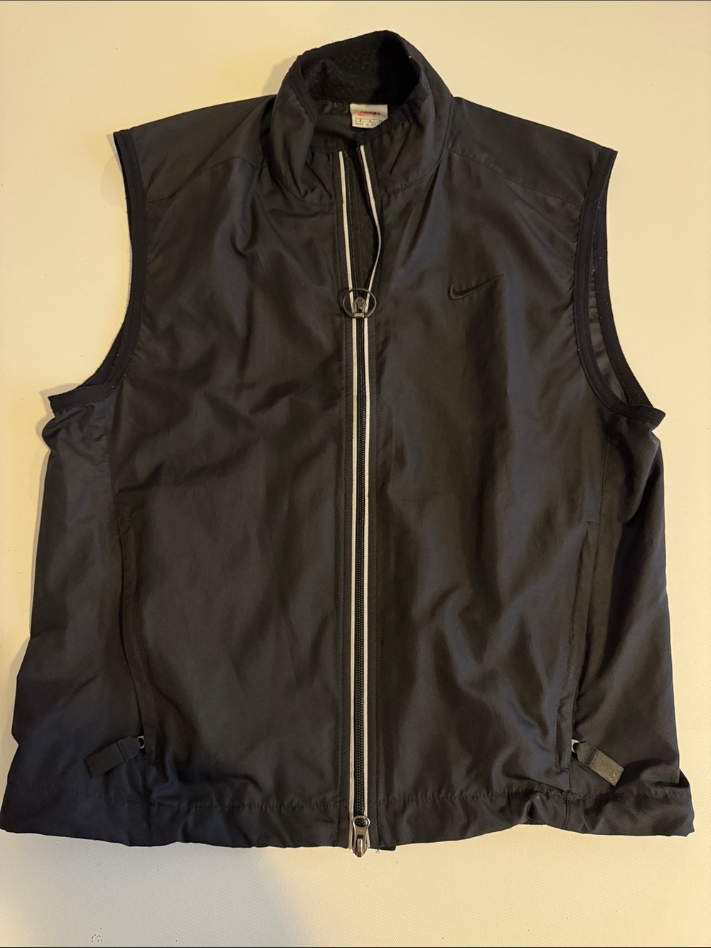 Nike Black Men's Zip-Front Athletic Vest